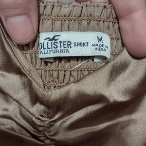 Hollister gold, satin dress, size Medium